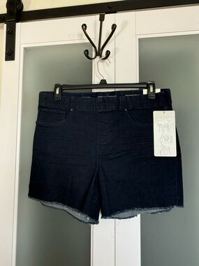 Sound/Style Dark Indigo High-Rise Women's Stretch Denim Shorts